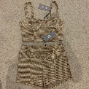 Two piece chevron set - top and bottom match